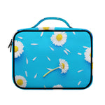 White Daisy Flower Print Briefcase Bible Bag