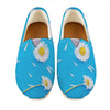 White Daisy Flower Print Casual Shoes