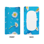 White Daisy Flower Print Changing Pad Cover