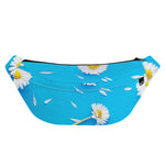 White Daisy Flower Print Fanny Pack