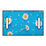 White Daisy Flower Print Golf Cart Seat Cover