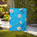 White Daisy Flower Print House Flag