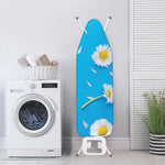 White Daisy Flower Print Ironing Board Cover