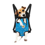 White Daisy Flower Print Pet Carrier Backpack