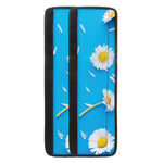 White Daisy Flower Print Refrigerator Handle Covers