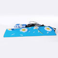 White Daisy Flower Print Sports Towel