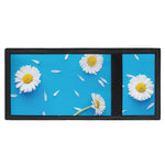 White Daisy Flower Print Trifold Wallet
