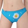 White Daisy Flower Print Women's Panties