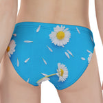 White Daisy Flower Print Women's Panties