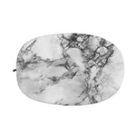 White Dark Grey Marble Print Car Side Mirror Covers