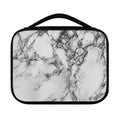 White Dark Grey Marble Print Classic Bible Case