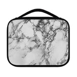 White Dark Grey Marble Print Classic Bible Case