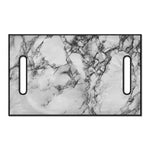 White Dark Grey Marble Print Golf Cart Seat Cover