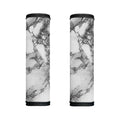 White Dark Grey Marble Print Handle Covers