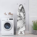 White Dark Grey Marble Print Ironing Board Cover