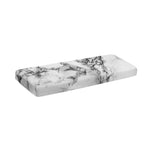 White Dark Grey Marble Print Piano Keyboard Cover