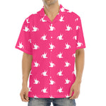 White Dove Breast Cancer Pattern Print Aloha Shirt
