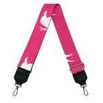 White Dove Breast Cancer Pattern Print Bag Strap