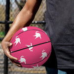 White Dove Breast Cancer Pattern Print Basketball