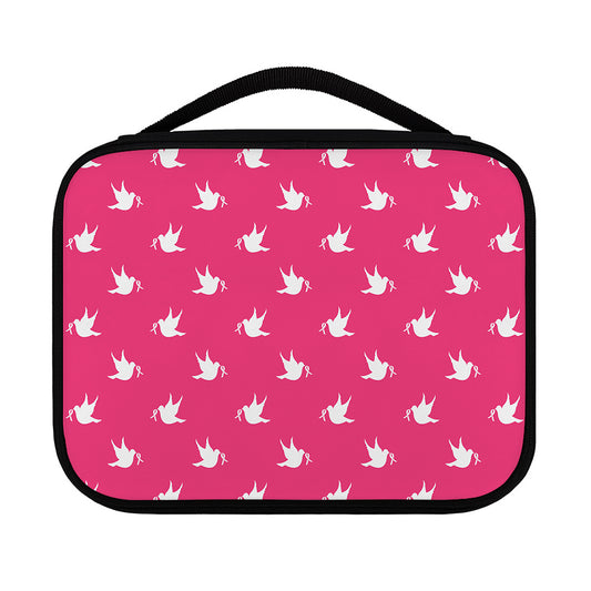 White Dove Breast Cancer Pattern Print Classic Bible Case