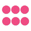 White Dove Breast Cancer Pattern Print Coaster Set
