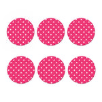 White Dove Breast Cancer Pattern Print Coaster Set