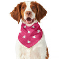 White Dove Breast Cancer Pattern Print Dog Bandana