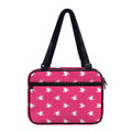 White Dove Breast Cancer Pattern Print Double Strap Bible Bag