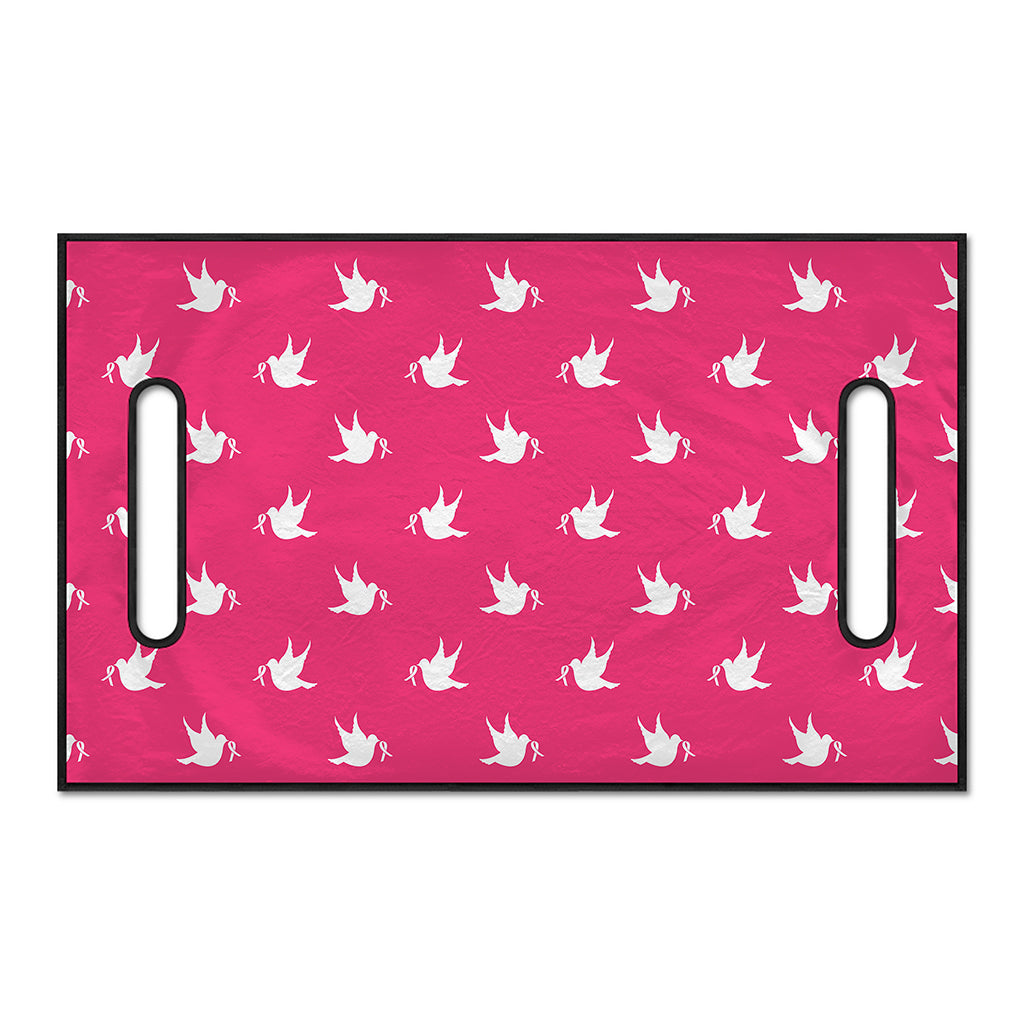 White Dove Breast Cancer Pattern Print Golf Cart Seat Cover