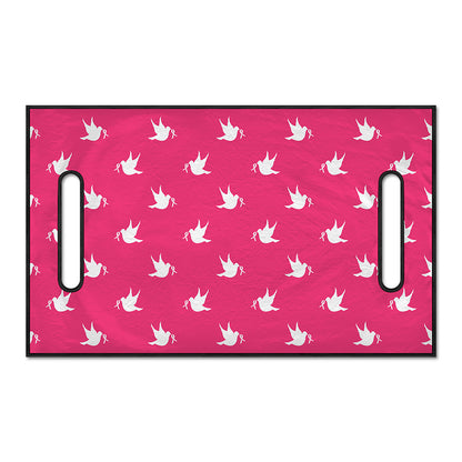 White Dove Breast Cancer Pattern Print Golf Cart Seat Cover