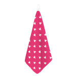 White Dove Breast Cancer Pattern Print Hand Towel
