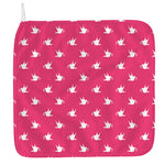 White Dove Breast Cancer Pattern Print Hand Towel