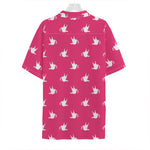 White Dove Breast Cancer Pattern Print Hawaiian Shirt