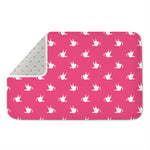 White Dove Breast Cancer Pattern Print Indoor Door Mat