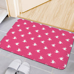 White Dove Breast Cancer Pattern Print Indoor Door Mat