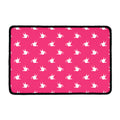 White Dove Breast Cancer Pattern Print Kitchen Mat