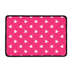 White Dove Breast Cancer Pattern Print Kitchen Mat