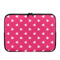 White Dove Breast Cancer Pattern Print Laptop Sleeve