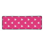White Dove Breast Cancer Pattern Print Long Kitchen Mat