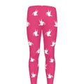 White Dove Breast Cancer Pattern Print Men's Leggings