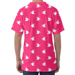 White Dove Breast Cancer Pattern Print Men's Velvet T-Shirt