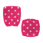 White Dove Breast Cancer Pattern Print Office Chair Cover