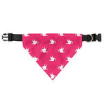 White Dove Breast Cancer Pattern Print Over The Collar Dog Bandana