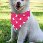 White Dove Breast Cancer Pattern Print Over The Collar Dog Bandana