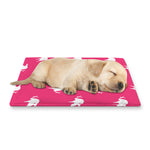 White Dove Breast Cancer Pattern Print Pet Cooling Mat Cover