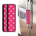 White Dove Breast Cancer Pattern Print Refrigerator Handle Covers