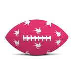 White Dove Breast Cancer Pattern Print Rugby Ball