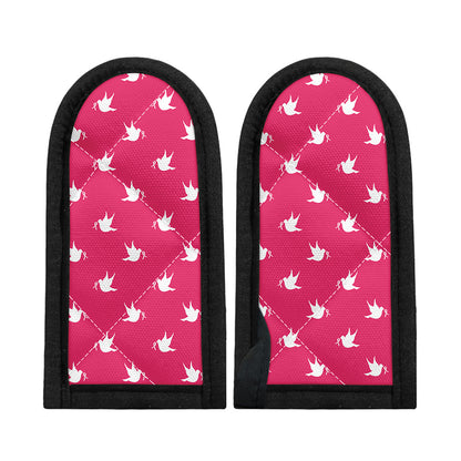 White Dove Breast Cancer Pattern Print Skillet Handle Cover
