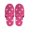 White Dove Breast Cancer Pattern Print Slippers