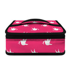 White Dove Breast Cancer Pattern Print Small Lunch Bag